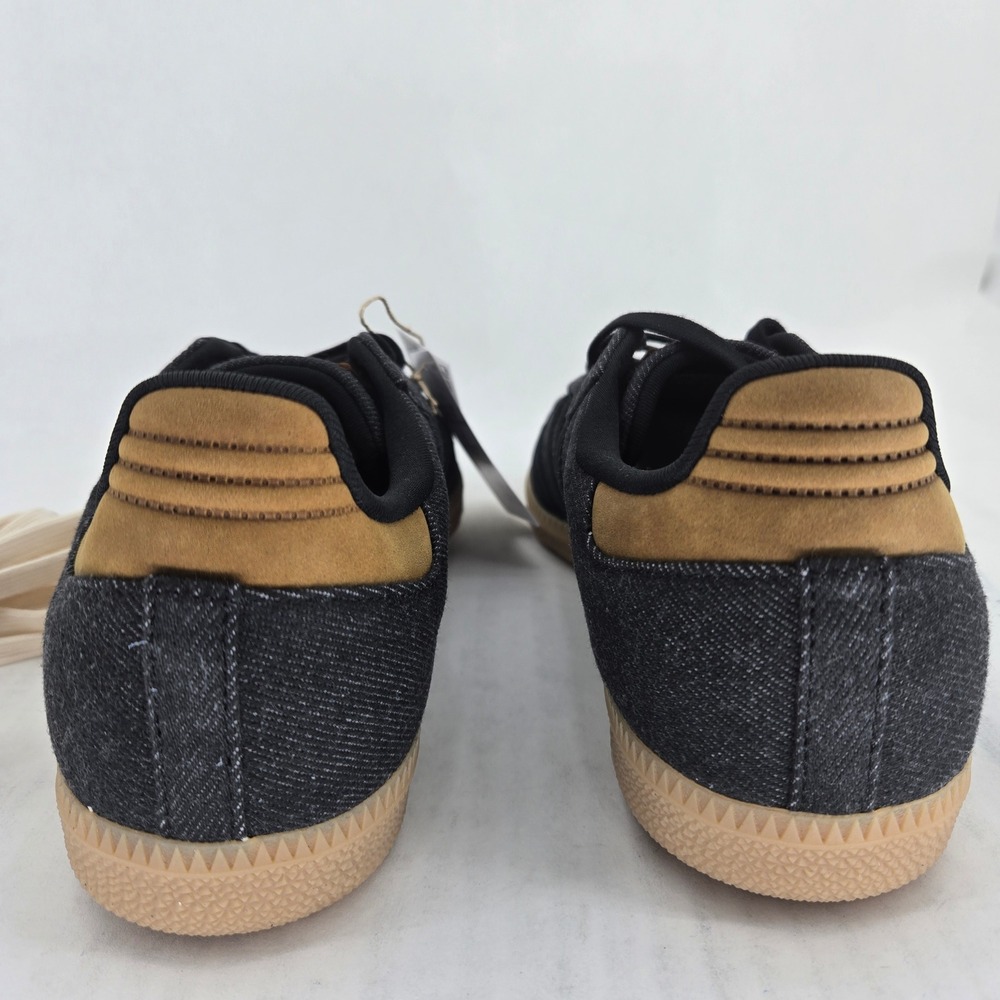 Adidas Samba OG Black Denim Suede Gum Sole Sneakers IH6817 Mens 6.5 Women 7.5 - Picture 8 of 14